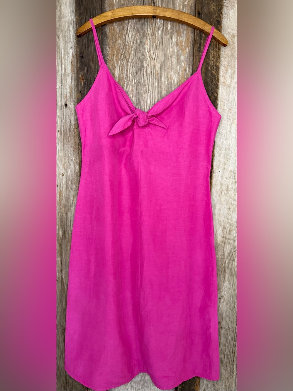 Simon Miller Pink Oriska Silk/Linen Blend Bias Cut Midi Shift Dress:Size 2